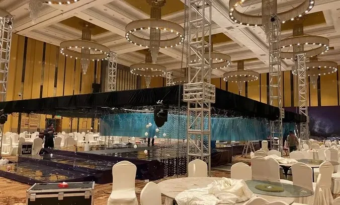 海南三亚灯光音响舞台搭建展会搭建LED大屏