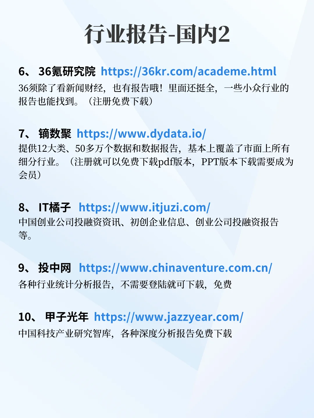 干货?｜收藏！25个免费商业调研网站