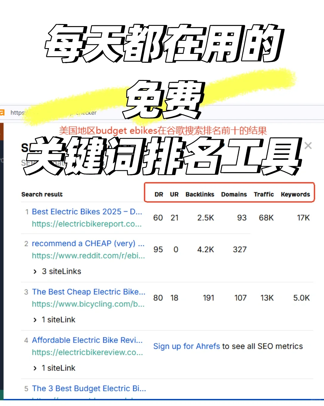 如何免费查看关键词在全世界的排名？