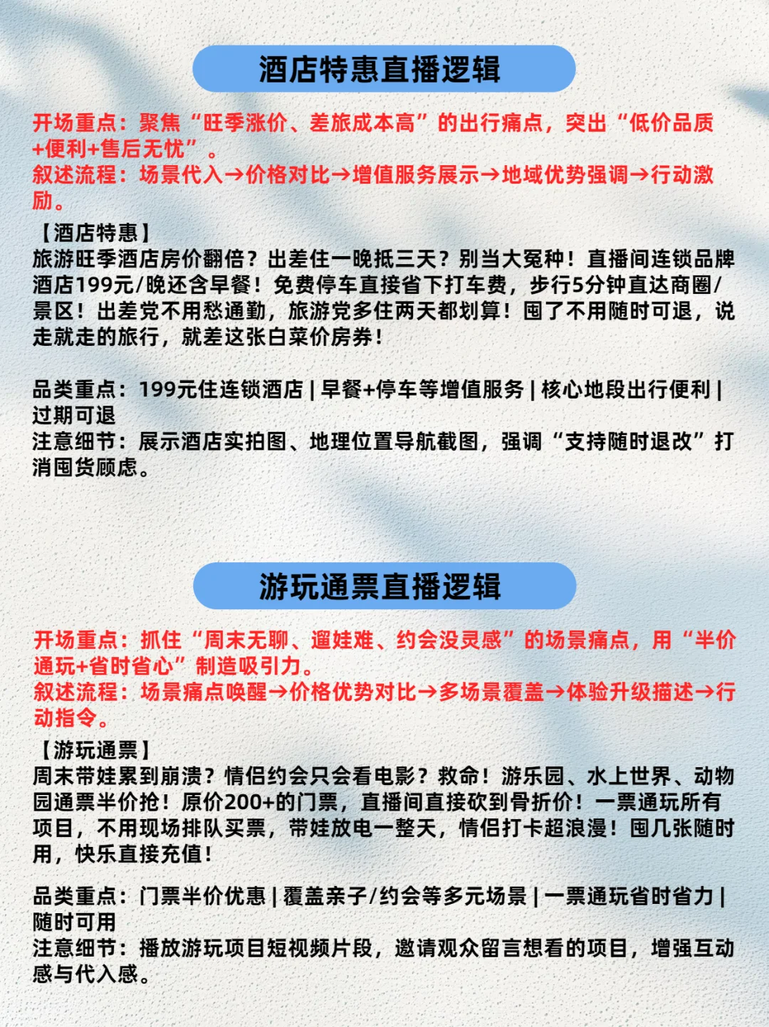 本地生活团购带货各个品类直播重点