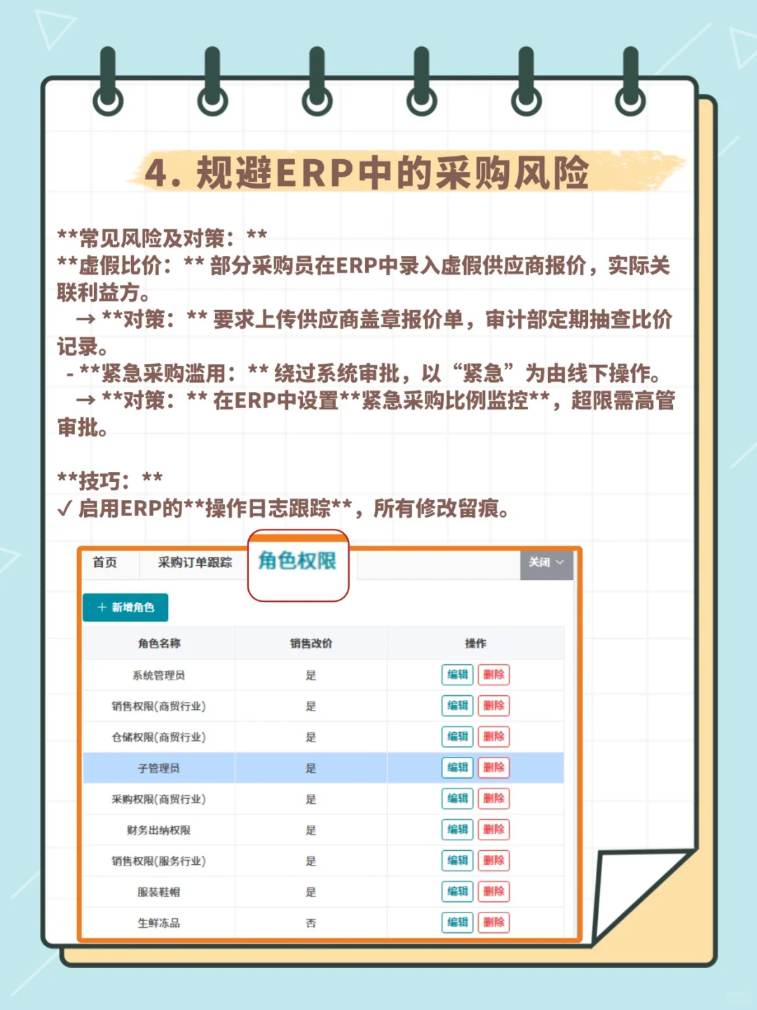 ??采购员如何用好ERP系统