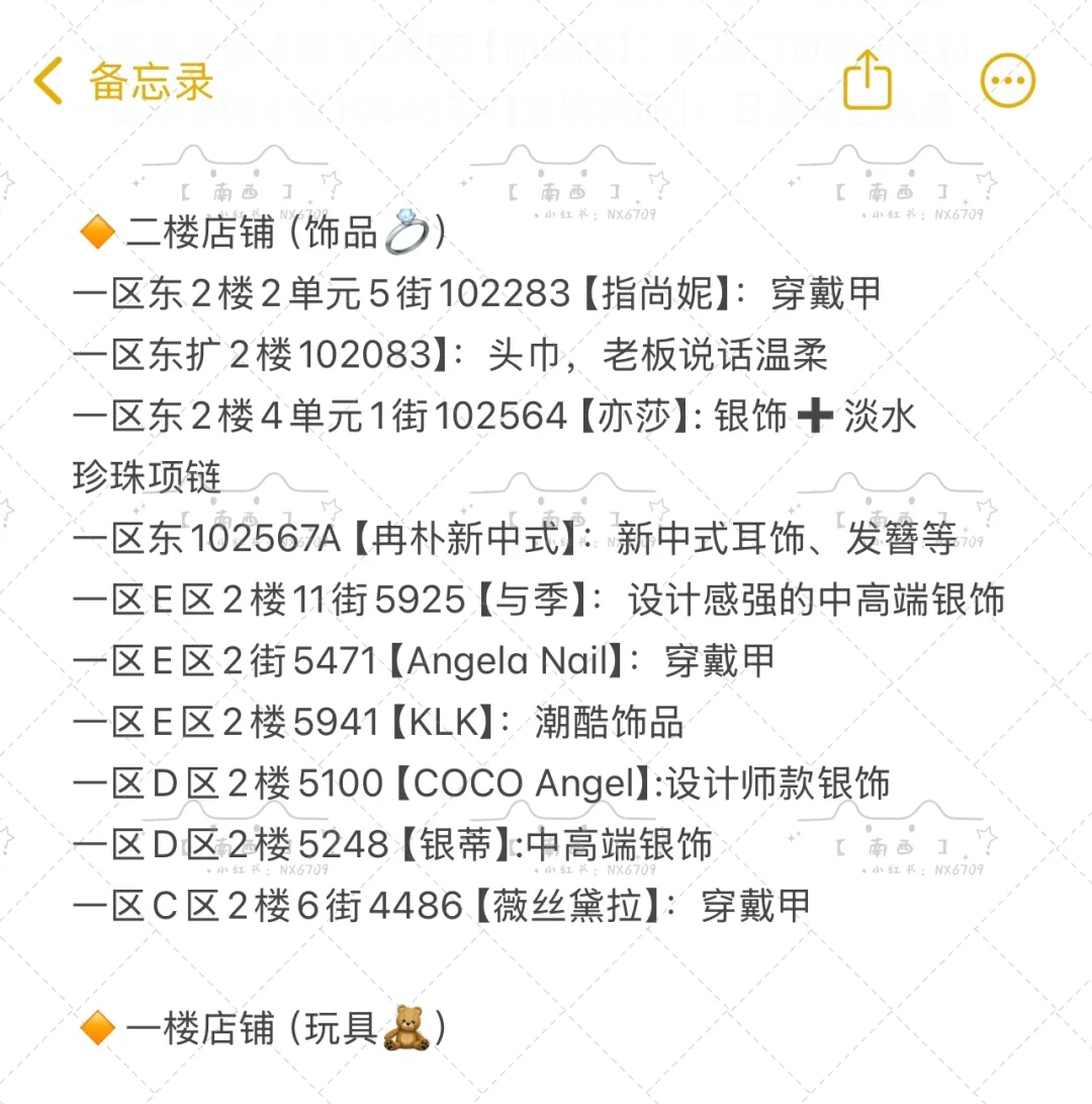 来啦!义乌国际商贸零售店清单超全版❗️❗️