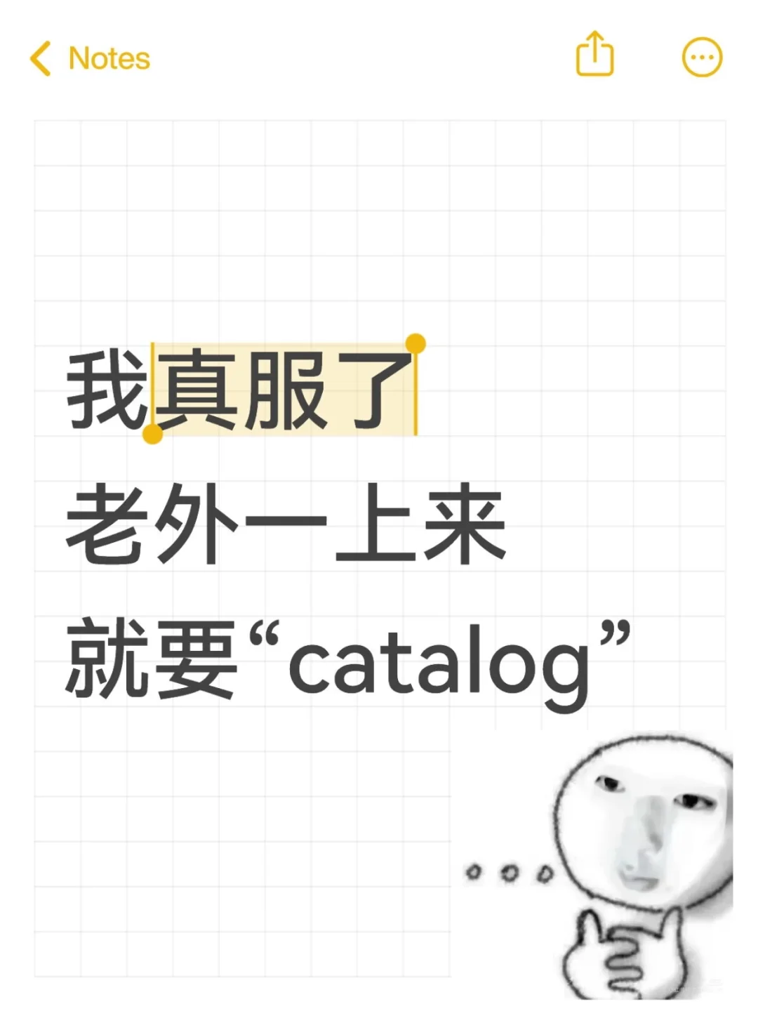 老外一上来就要“catalog”，我真服了