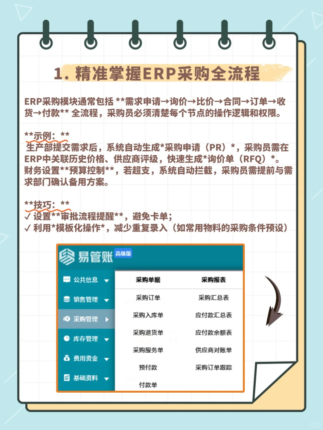 ??采购员如何用好ERP系统