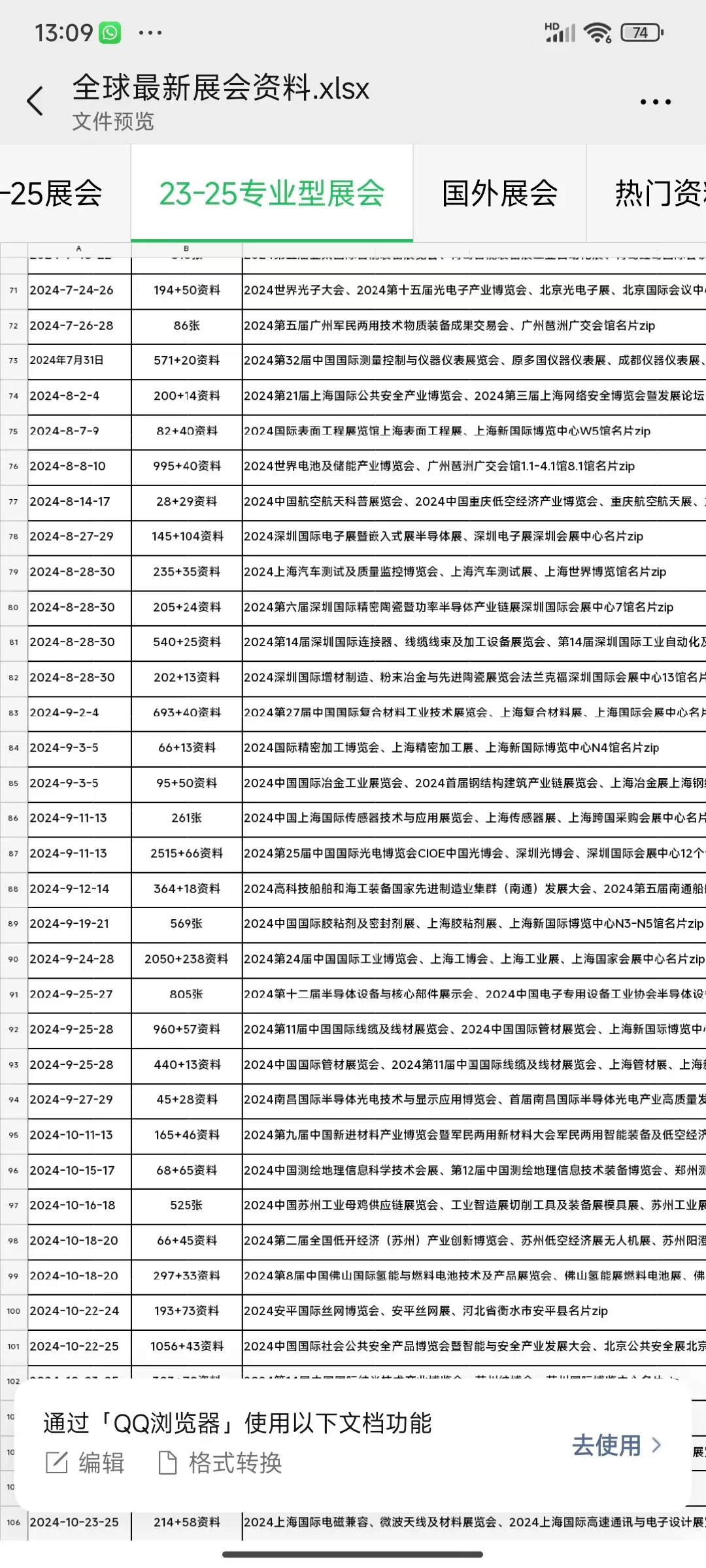 全国展会名片 会刊资源（新）