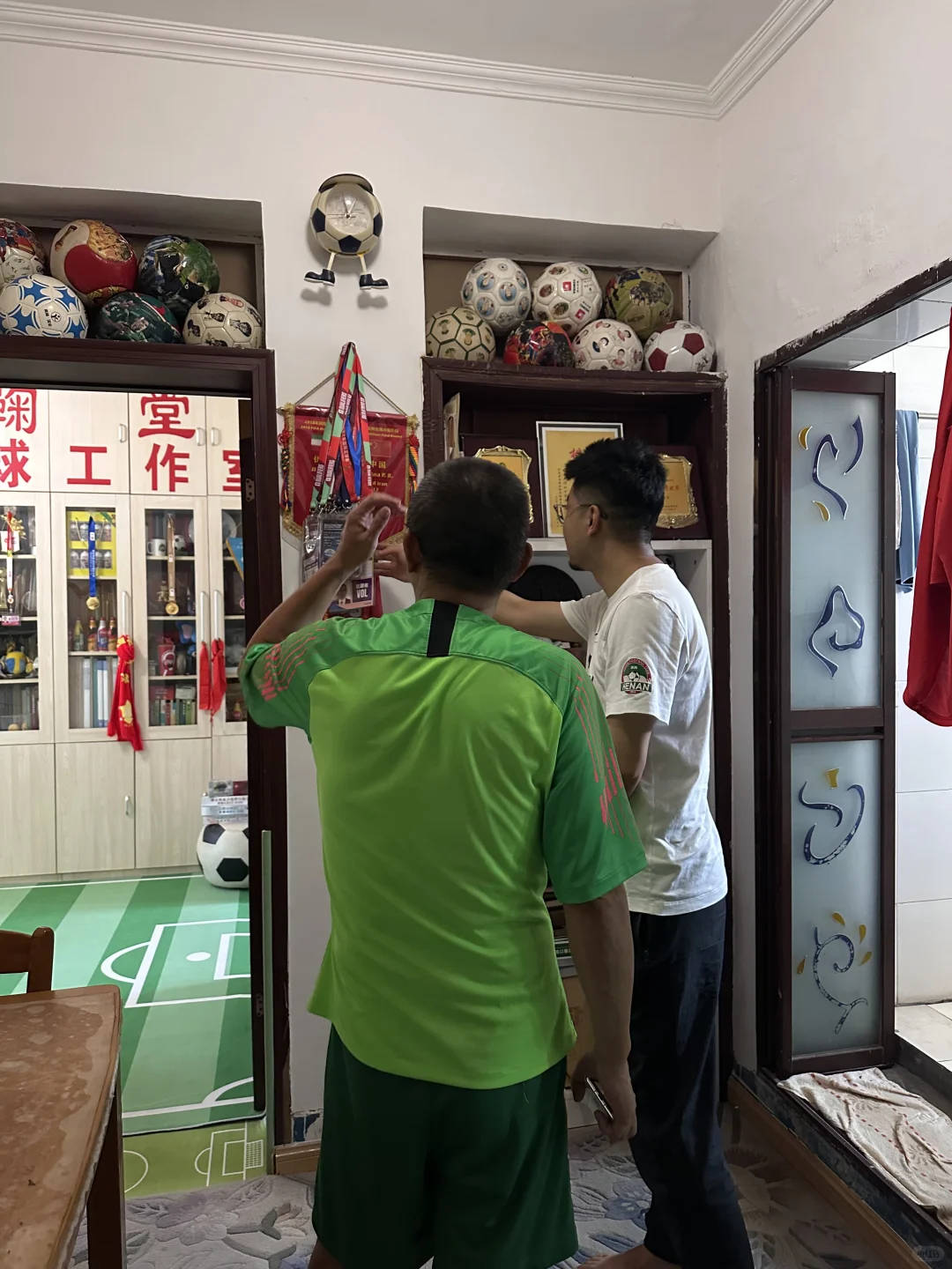 河南足球｜参观张五一老师足球工作室—蹴鞠堂