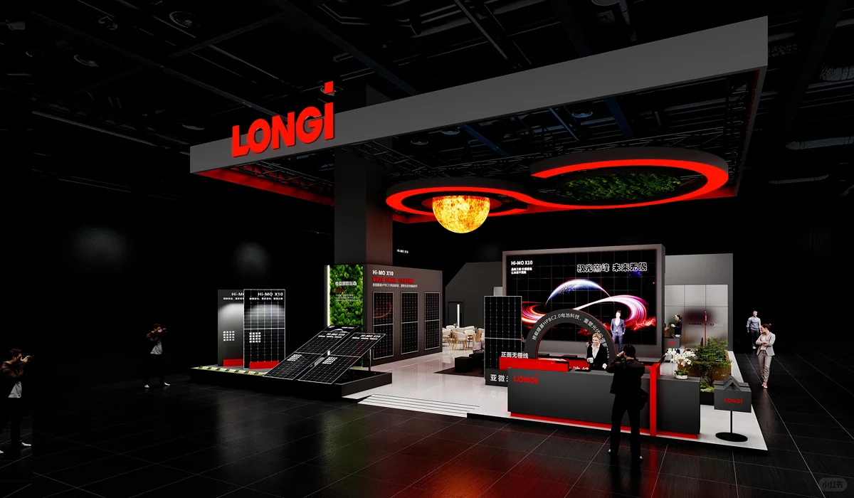 ⚡️超炫酷的展会设计搭建‼️济南光伏展方案?