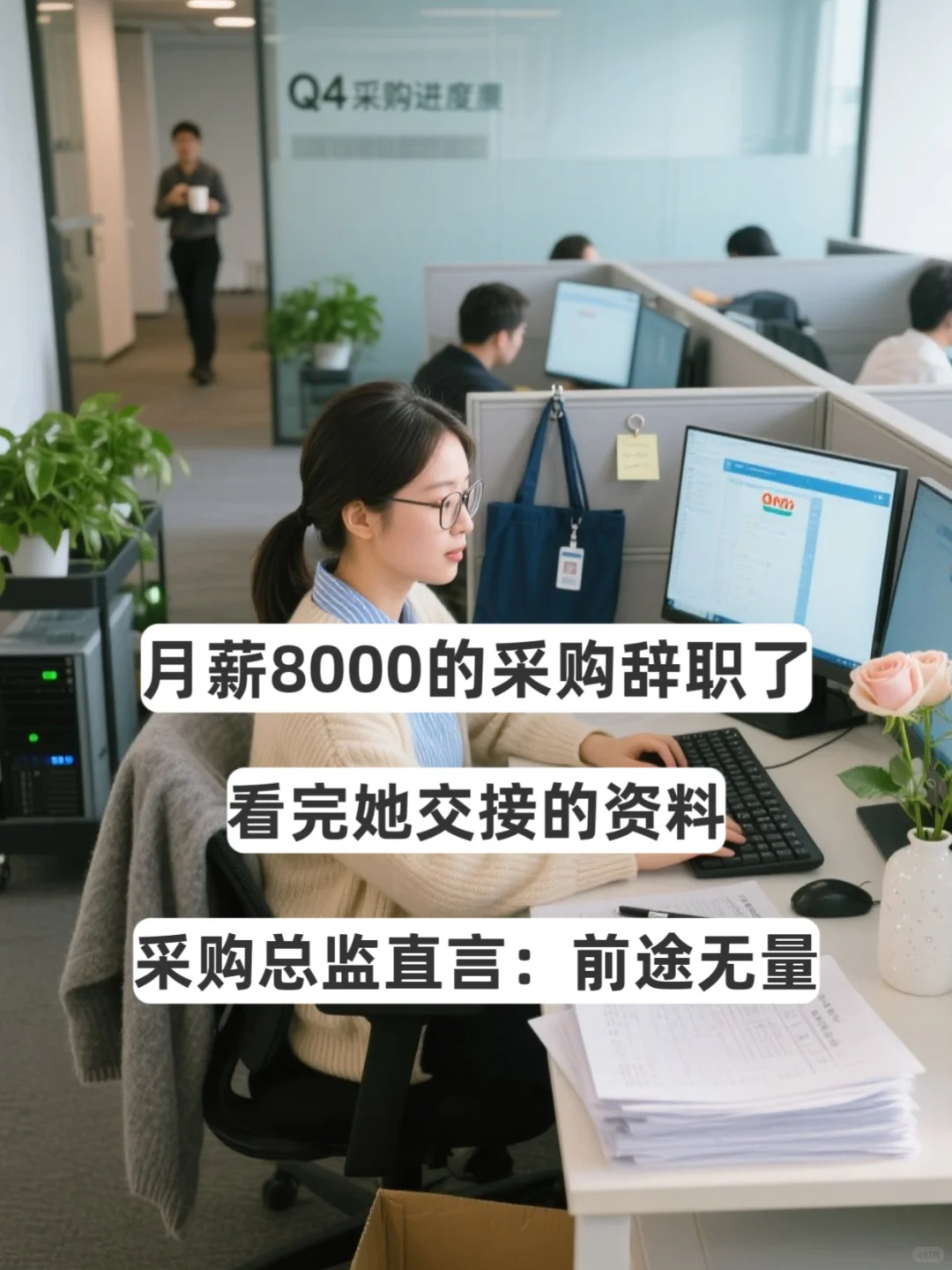 月薪8000的采购离职了，采购总监说前途无量