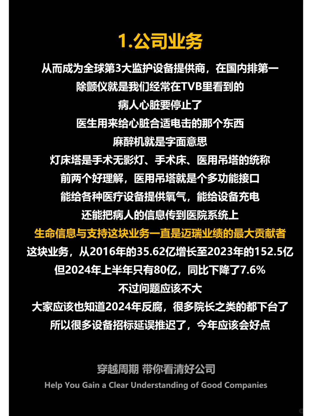 迈瑞医疗:医疗器械王者,华为入场,利空?