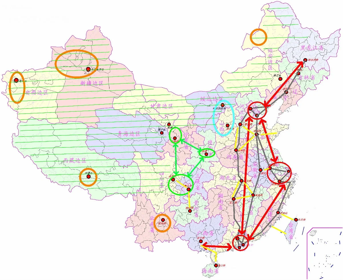 流动的韵律——中国经济圈的地理画卷
