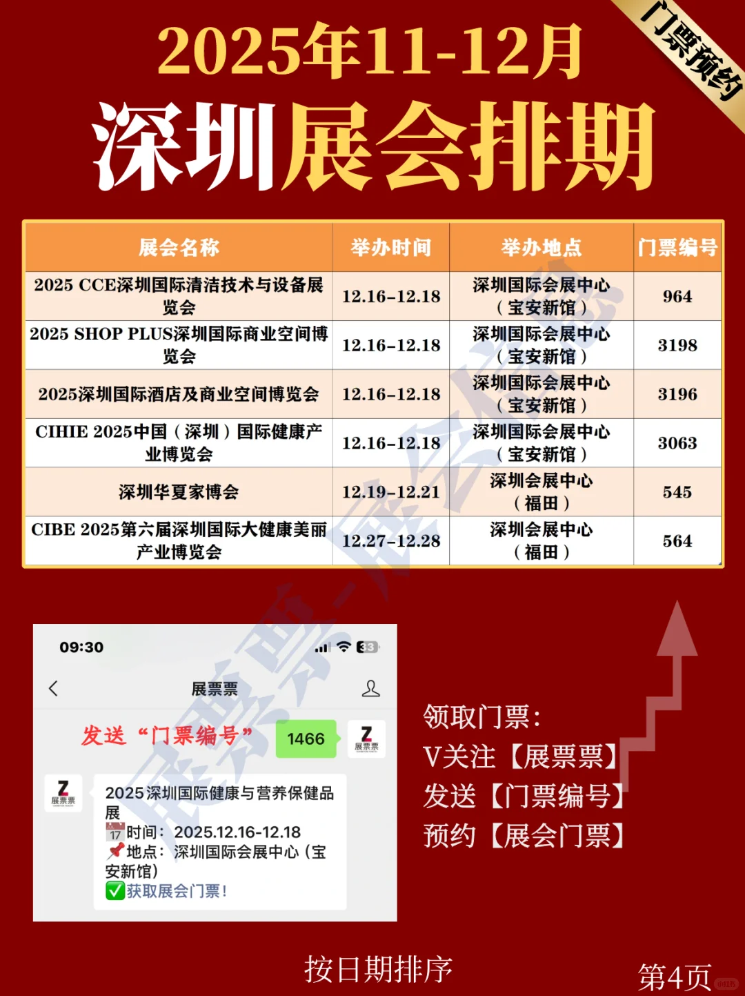 深圳11-12月份展会排期（附门票预约方法）