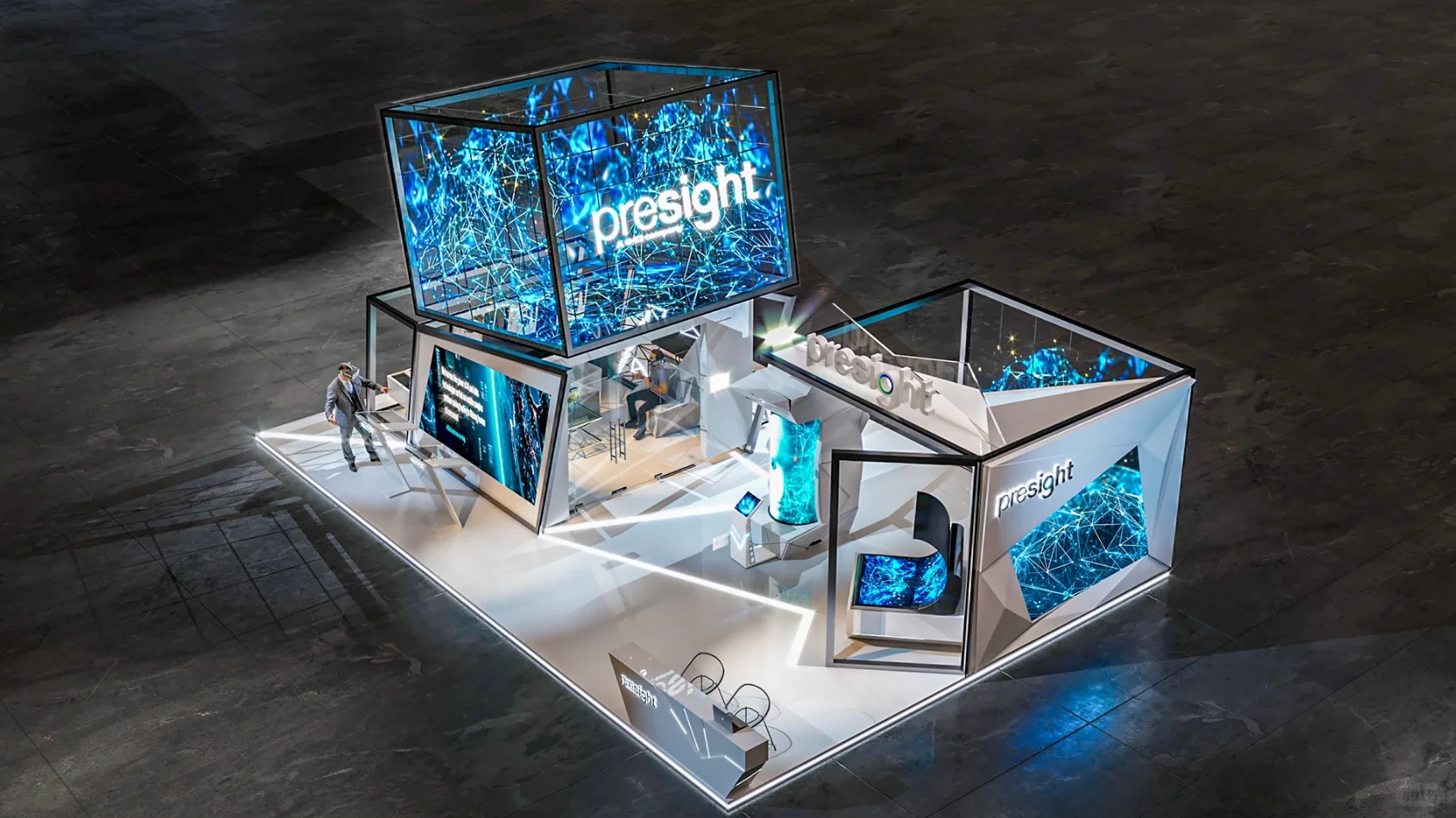 展台设计搭建 | 96㎡ 人工智能与机器人展