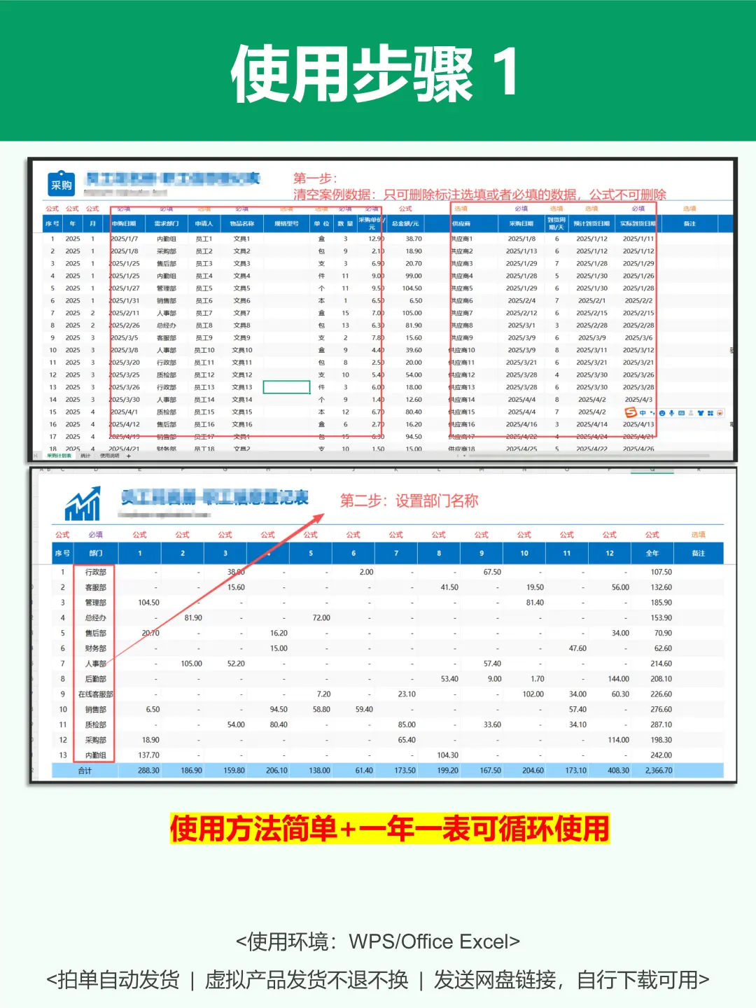 行政专用 | 公司物资申购进度统计表
