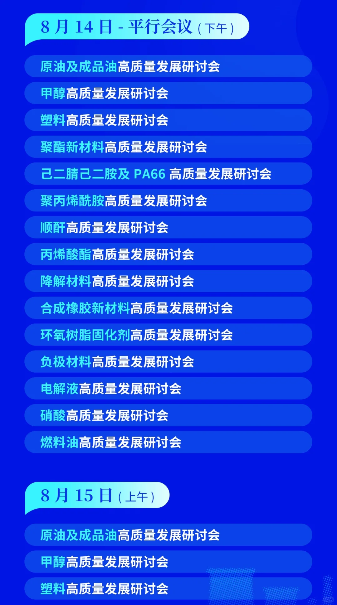 全国石油和化工行业业高新发展大会