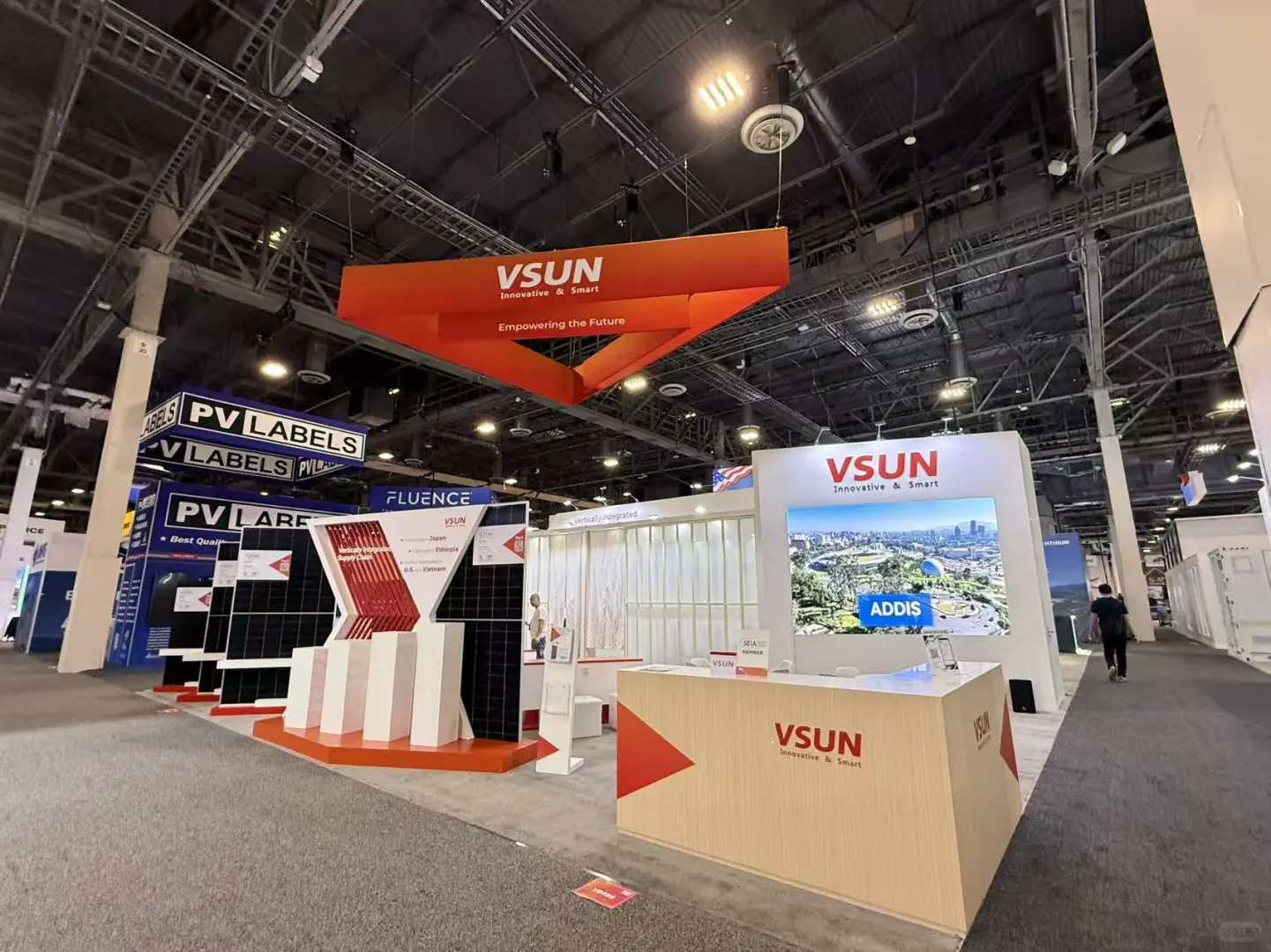 美国展会设计搭建丨美国太阳能展丨设计案例