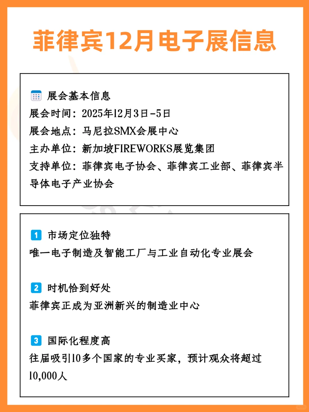 菲律宾12月电子展,这样准备更省心
