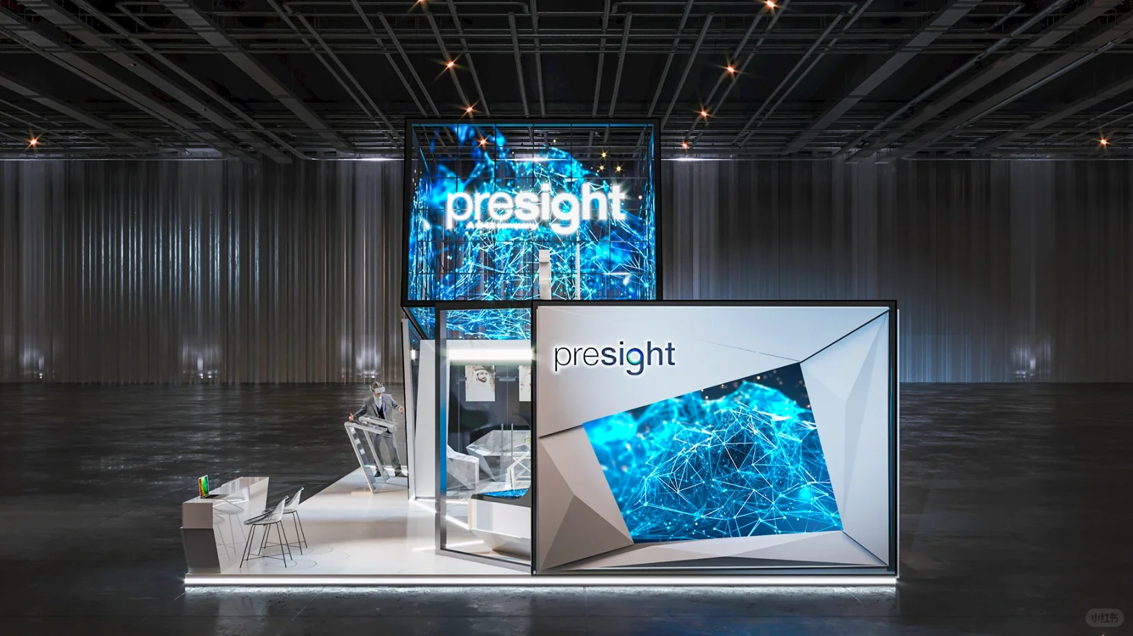 展台设计搭建 | 96㎡ 人工智能与机器人展