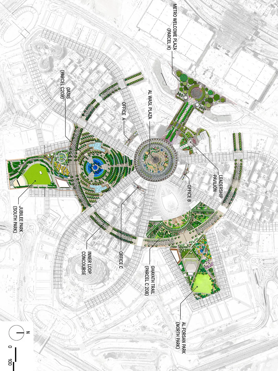 用景观驯服50℃沙漠,让千万人暴走不暴汗!