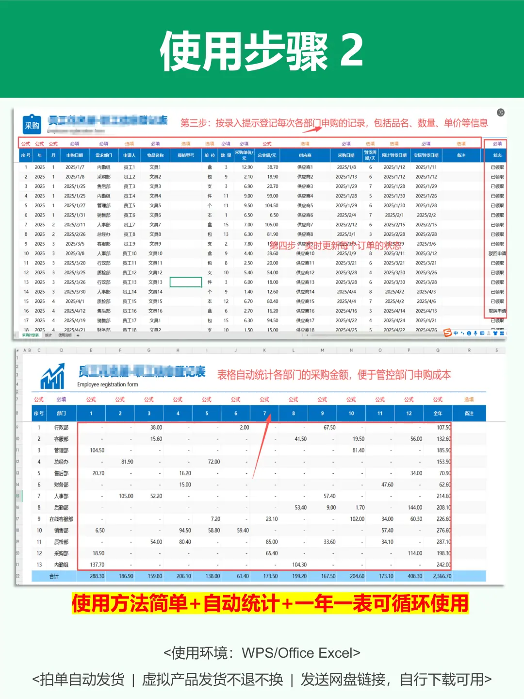 行政专用 | 公司物资申购进度统计表