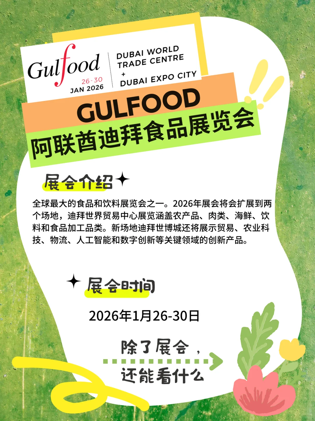 要看展,但不能只看展|迪拜 Gulfood 之旅