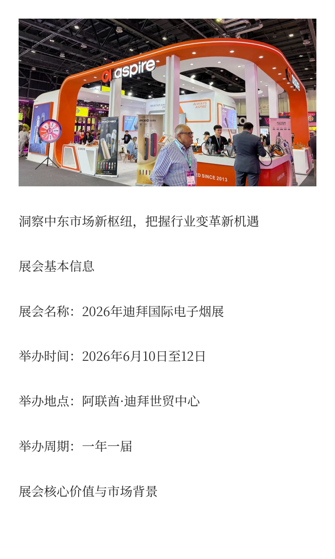 2026年迪拜国际电子烟展