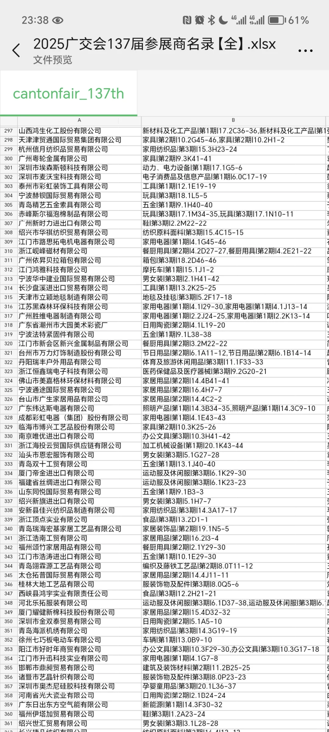 25年广交会名单！可分享