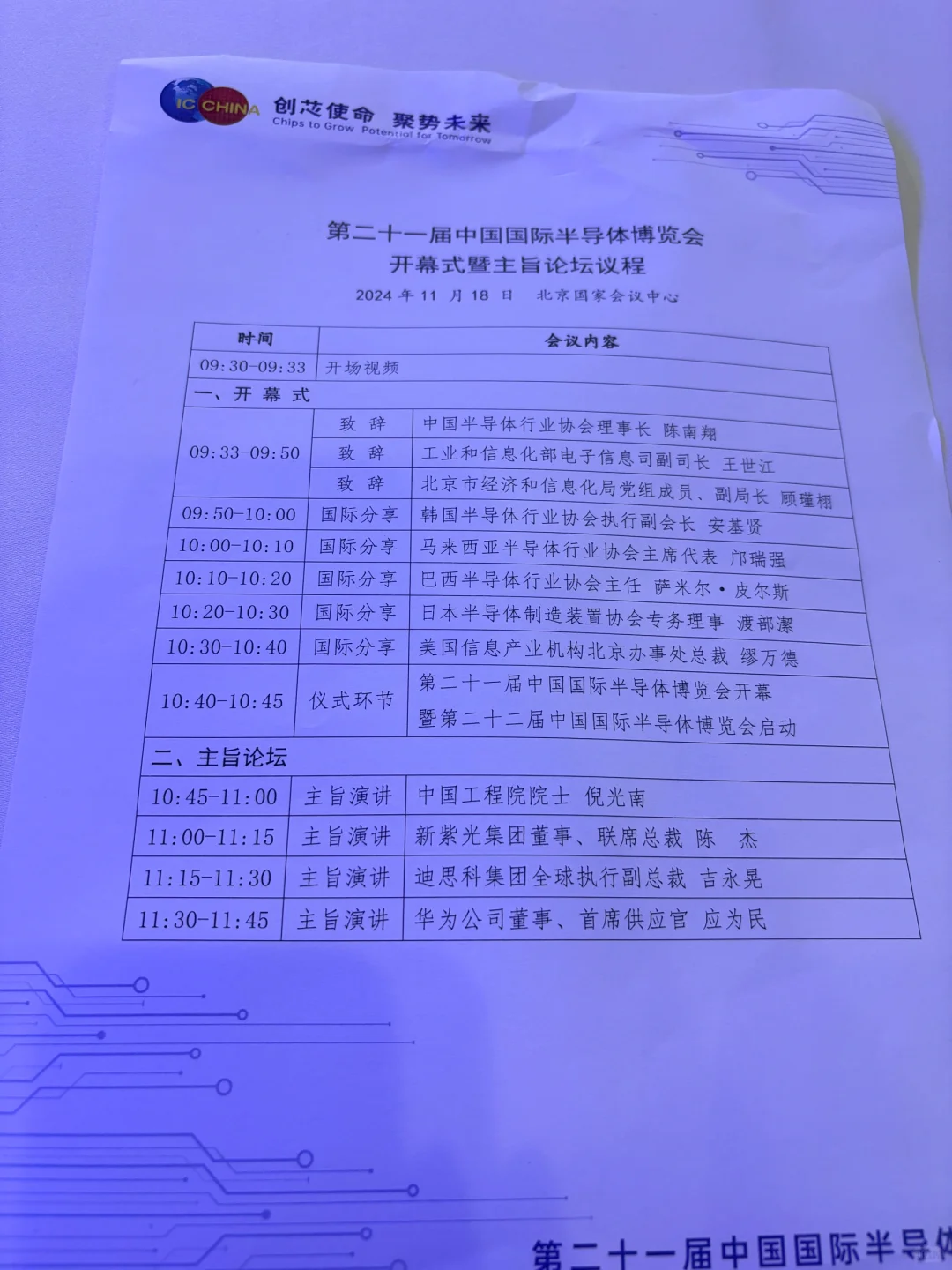 半导体行业盛会