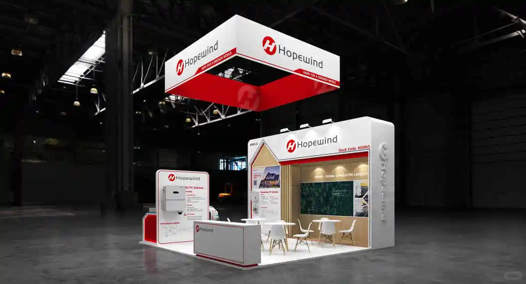 印尼光伏展精品小展台设计