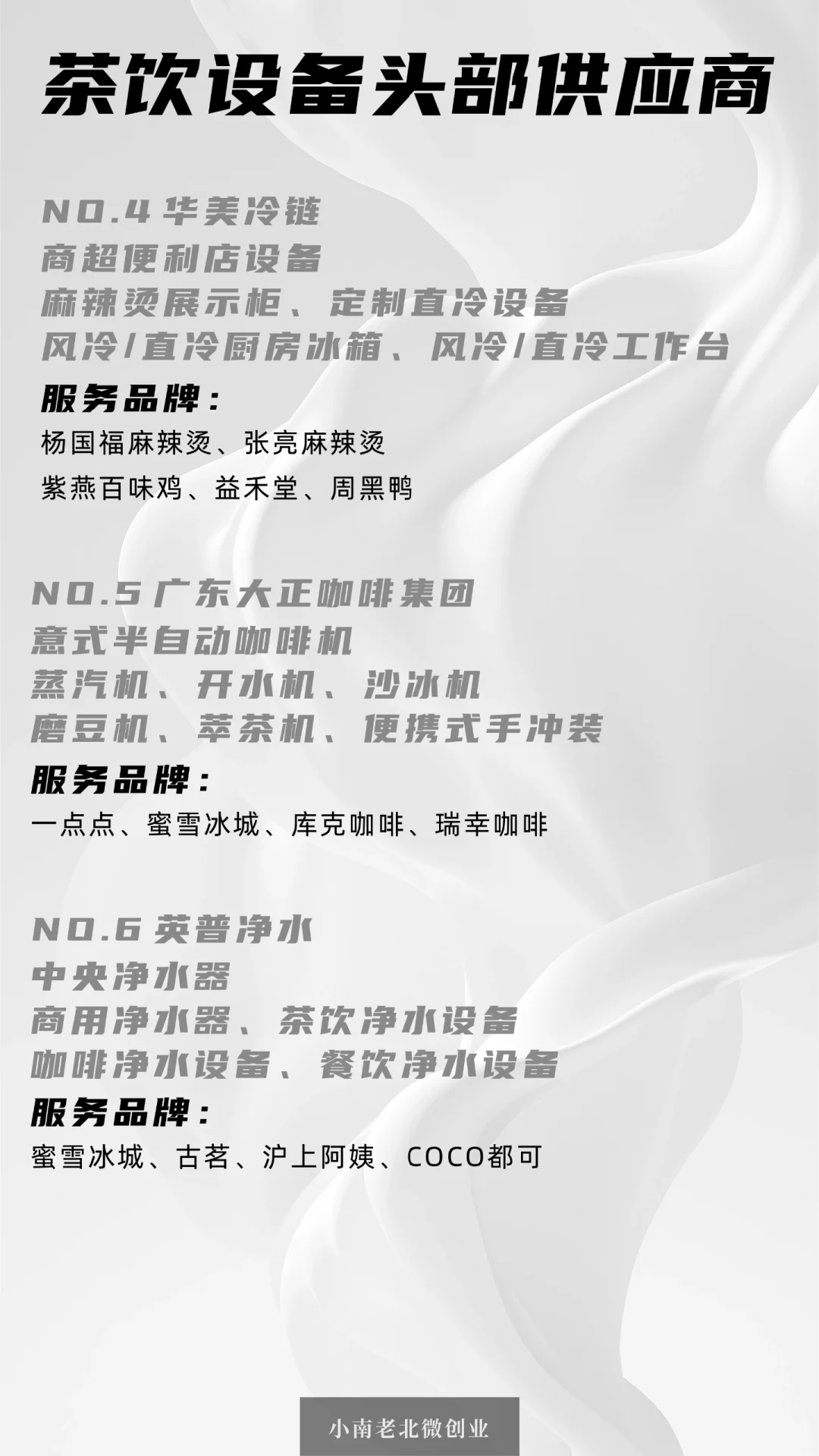 奶茶供应链（一）之设备供应商