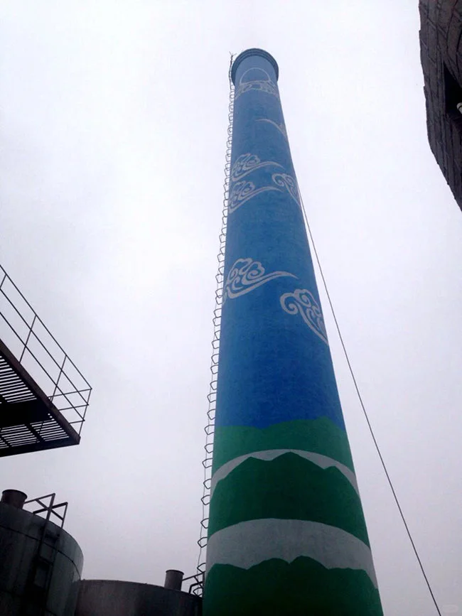 保定烟囱彩绘美化工程助力城市文化传承与景