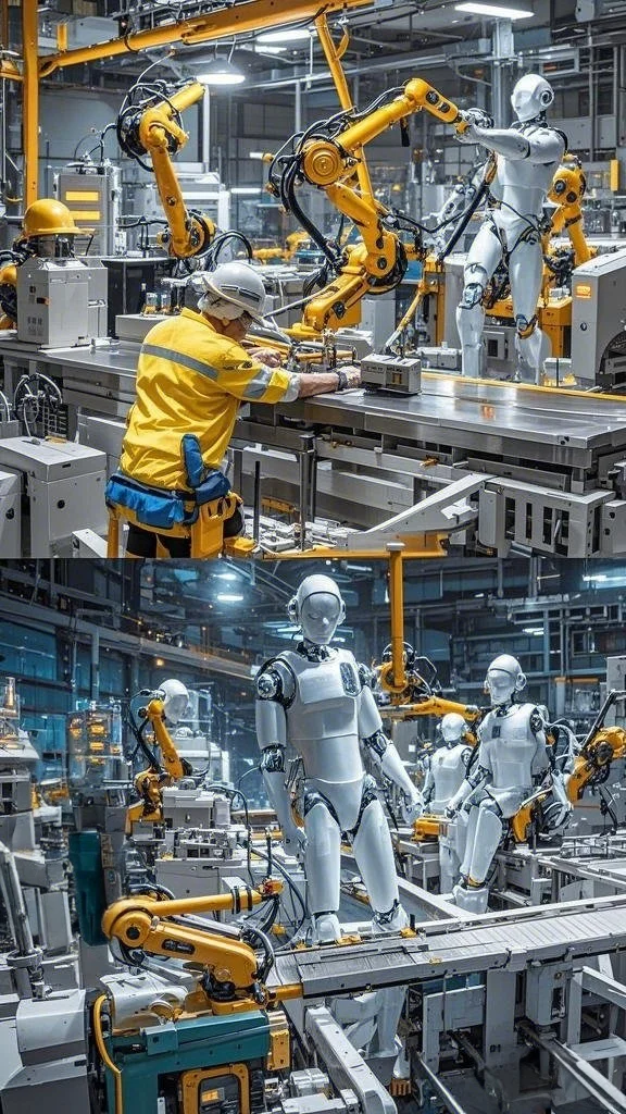 工厂流水线人类的挽歌