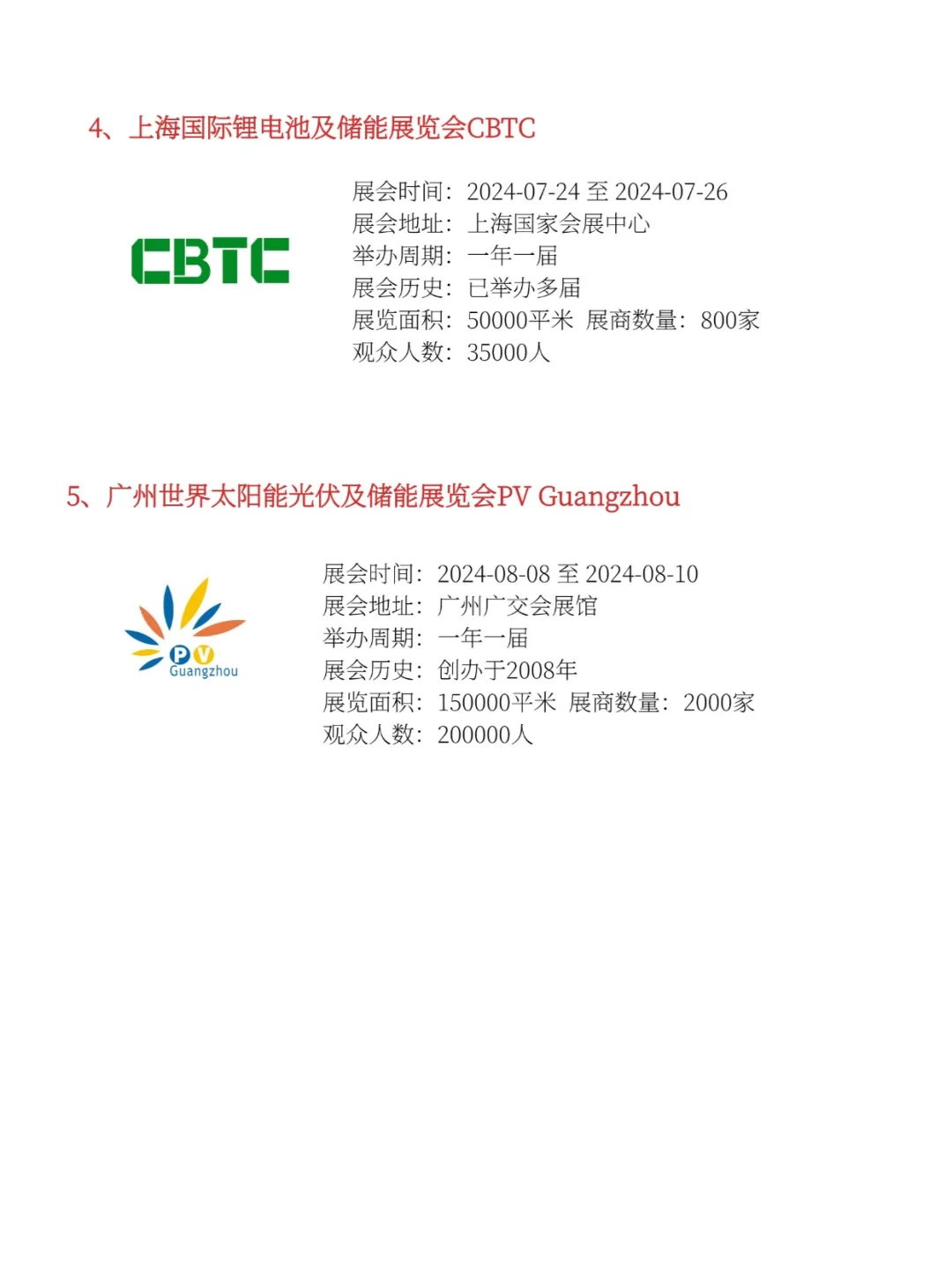 中国十大储能展览会