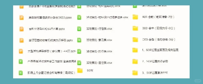 大型线下活动策划执行全套模板