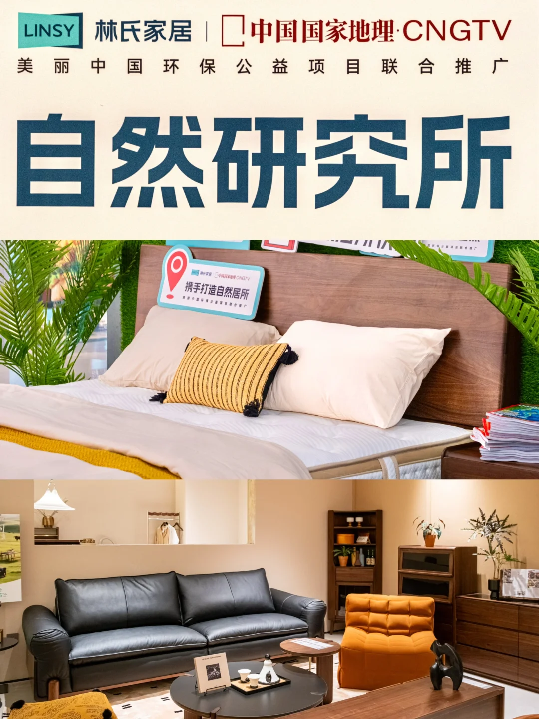 喜欢实木必逛！林氏家居联名展，一秒回到自然
