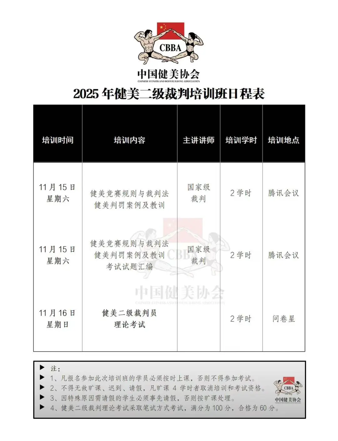 ?2025年中国健美协会最新公示来啦‼️