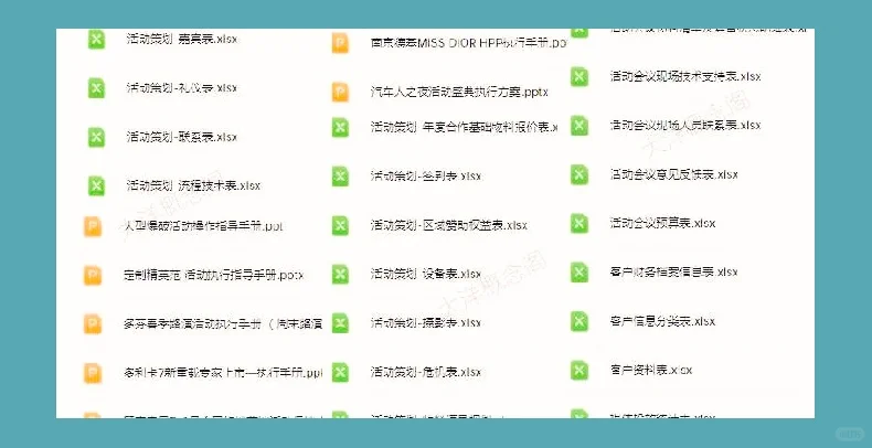大型线下活动策划执行全套模板