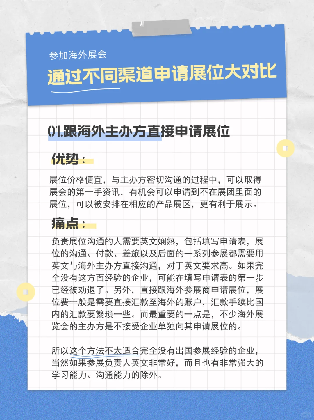 参加海外展会，不同渠道展位申请大对比！