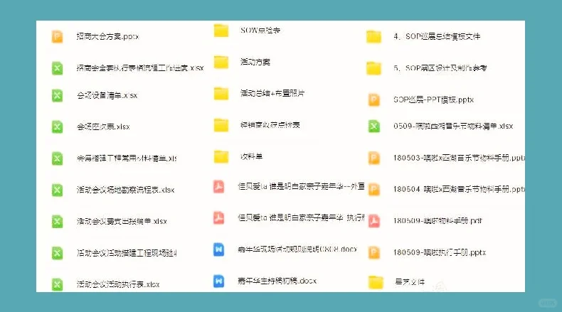 大型线下活动策划执行全套模板