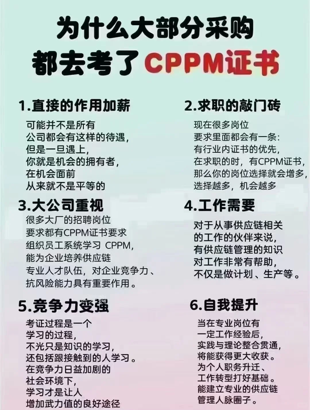 CPPM采购证书有必要考吗？