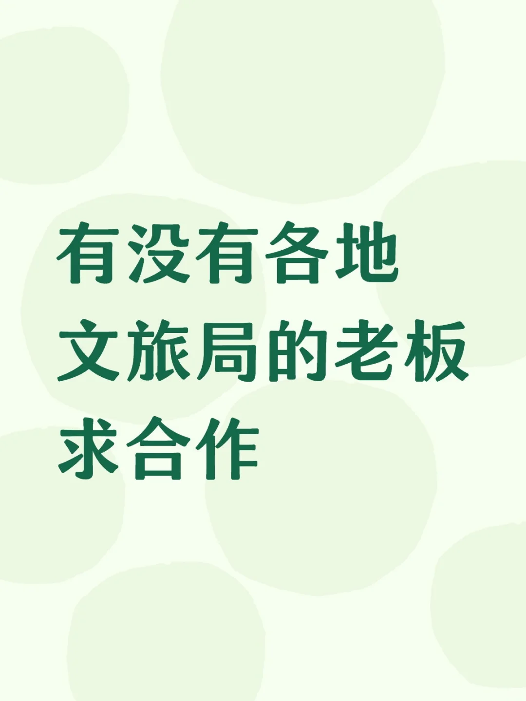 各地文旅局的老板看过来