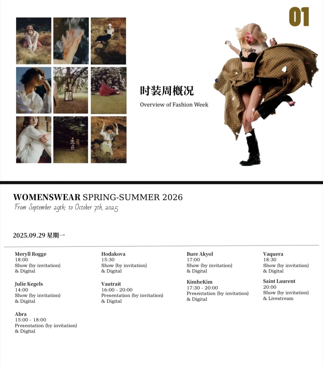 2026春夏女装系列巴黎时装周分析PPT