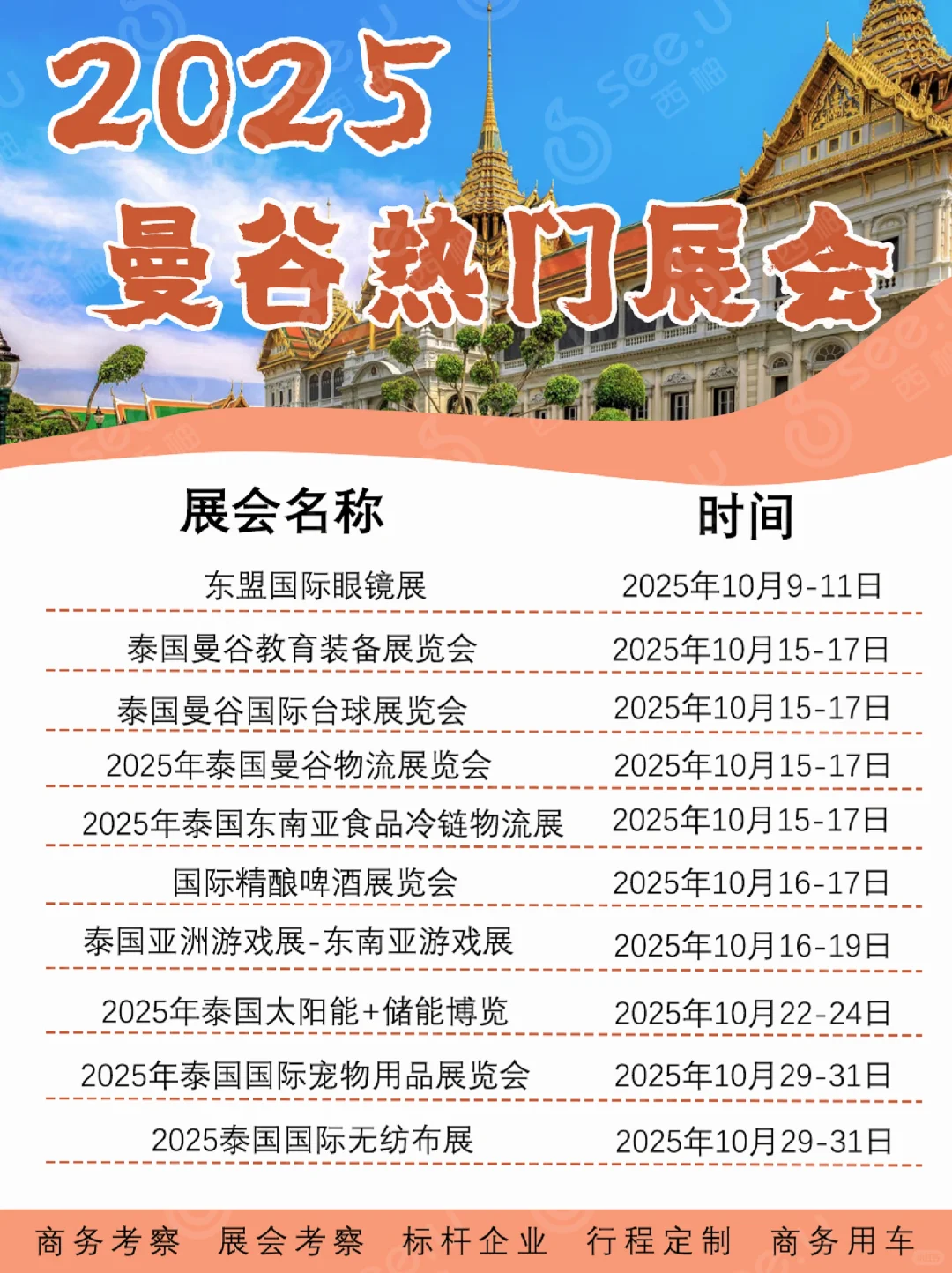 ?曼谷10月展会来袭!这10行业风口别错过