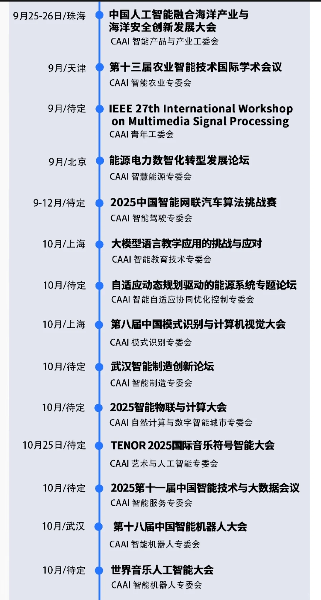 ?AI盛会抢先剧透!2025CAAI超燃活动清单