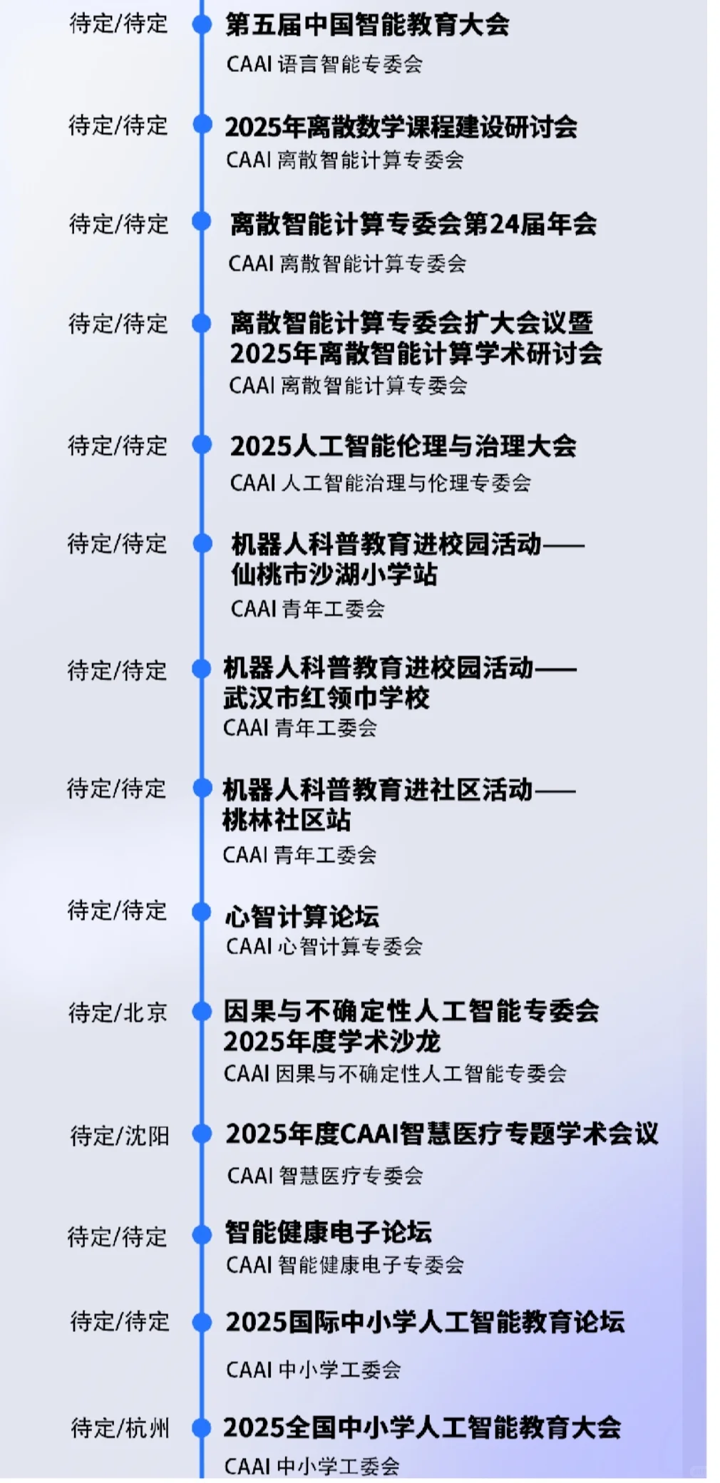?AI盛会抢先剧透!2025CAAI超燃活动清单