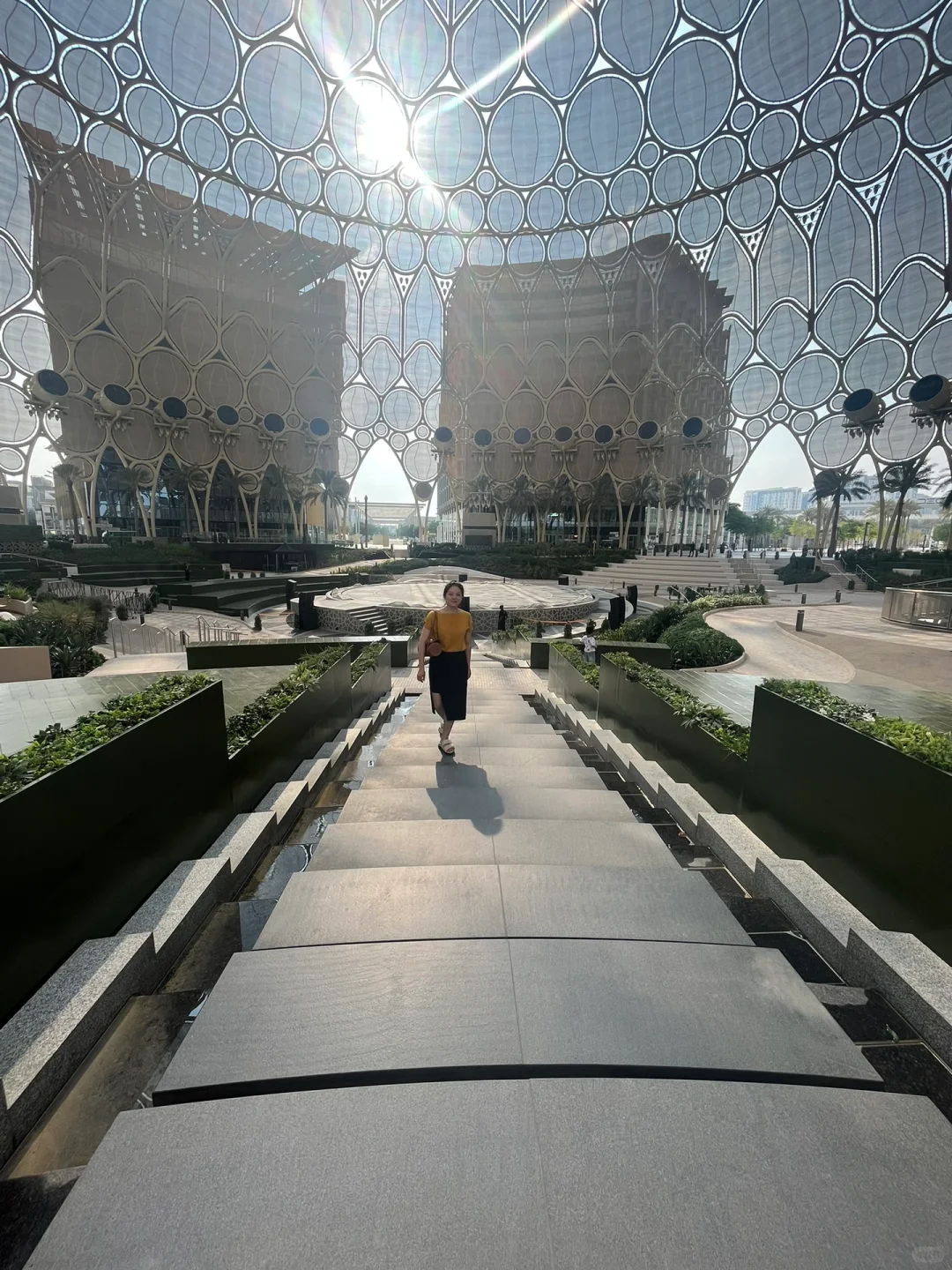 迪拜世博城EXPO2020 大周末就没什么人