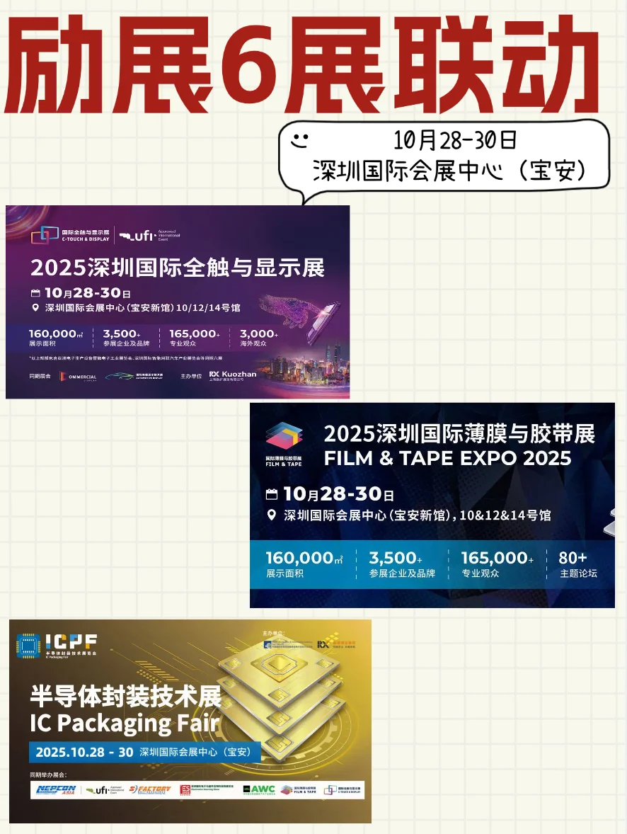 深圳10月电子制造!六大行业展会一站式逛遍