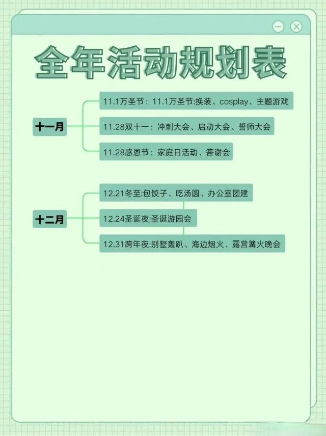 2024全年活动策划指南?