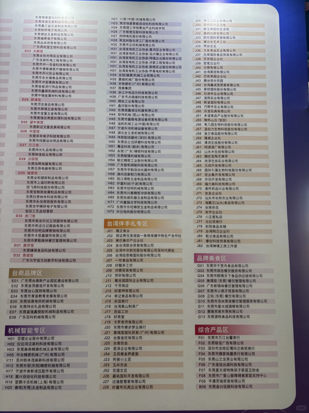 第16届台博会参展商名录分享