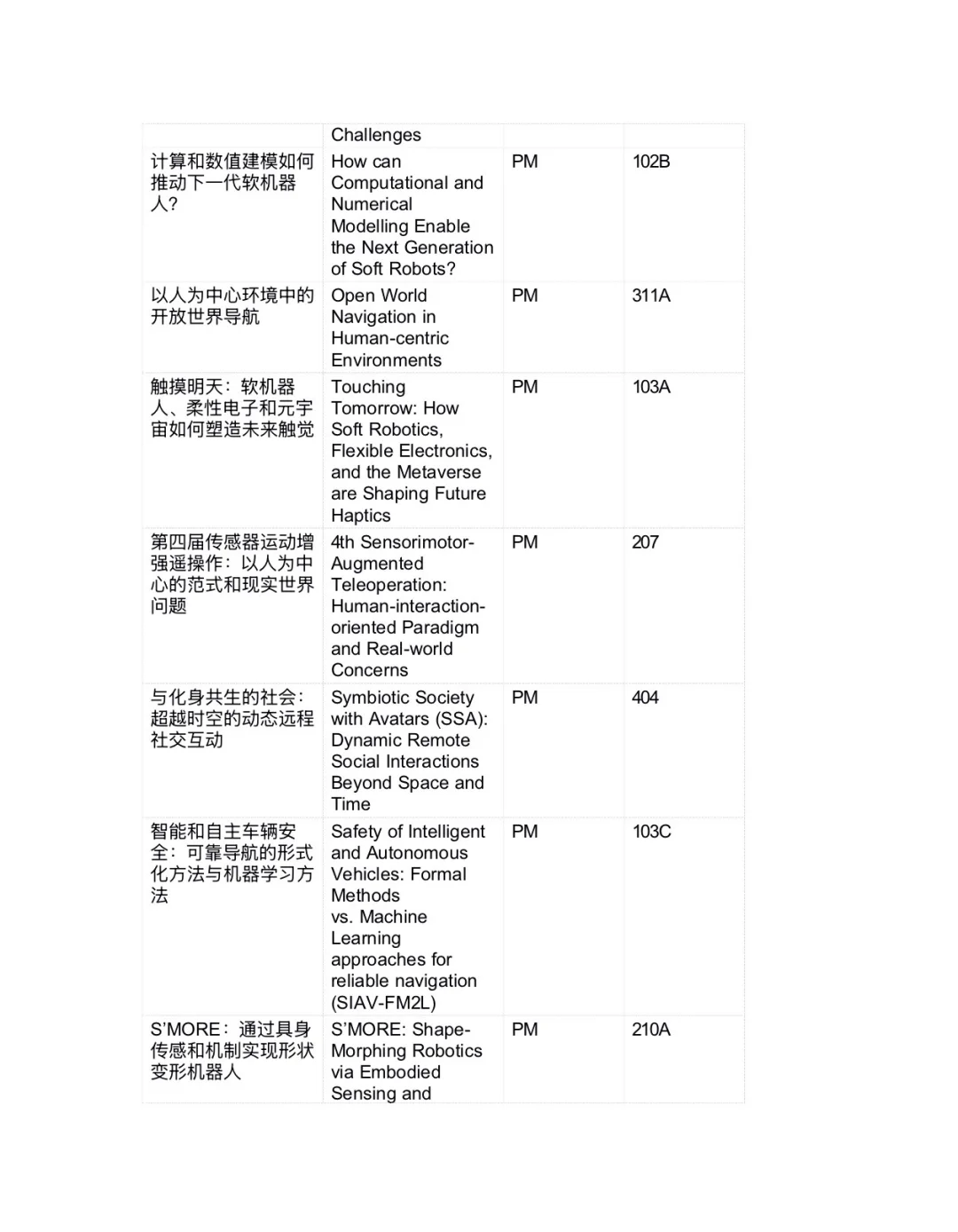 2025IROS 10月20日、24日Workshop研讨会信息