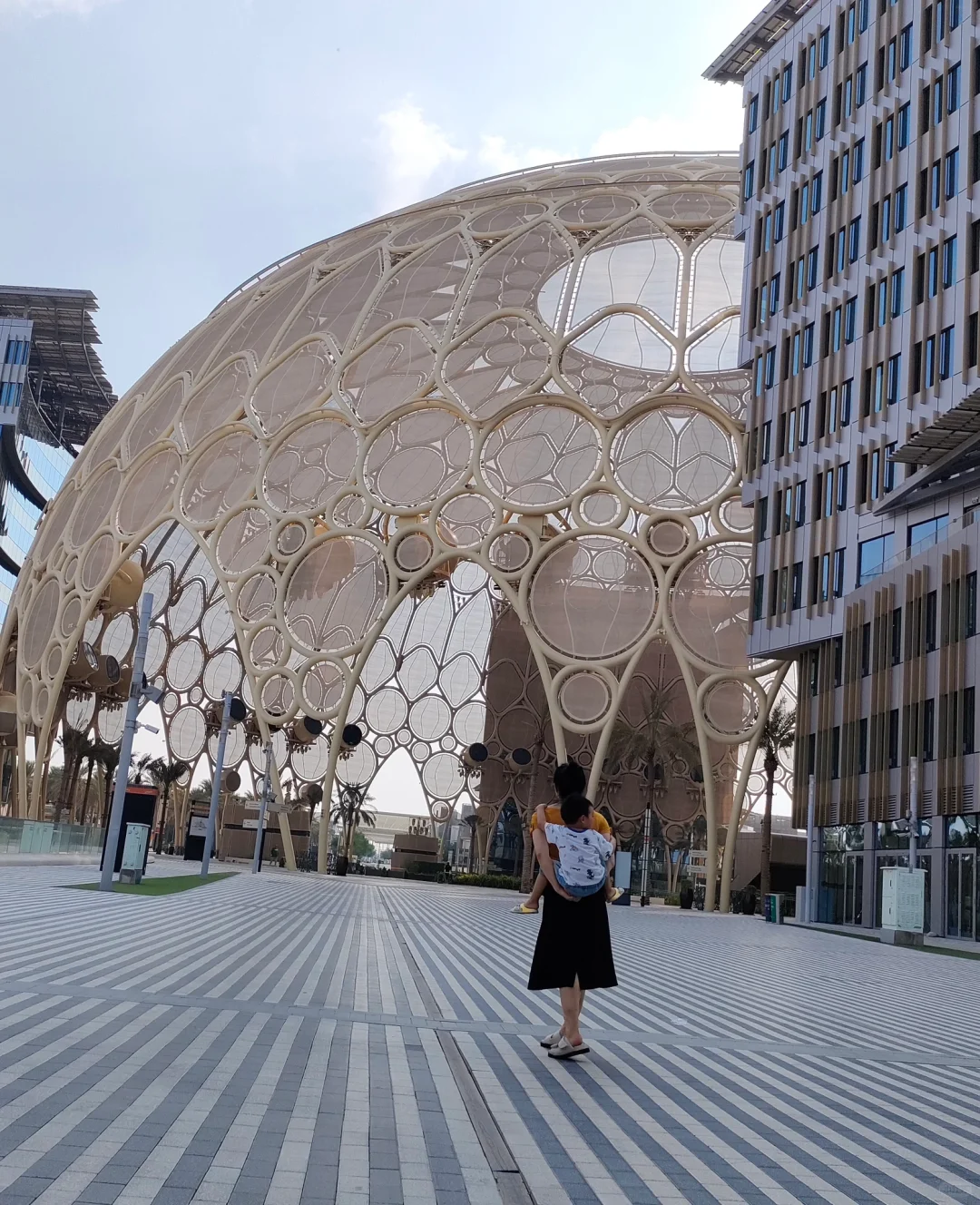 迪拜世博城EXPO2020 大周末就没什么人